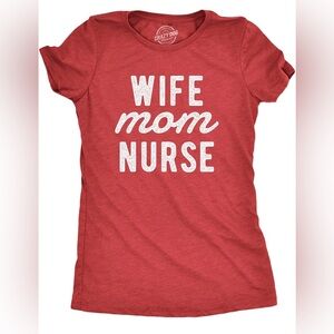 Women's Red Graphic Tee